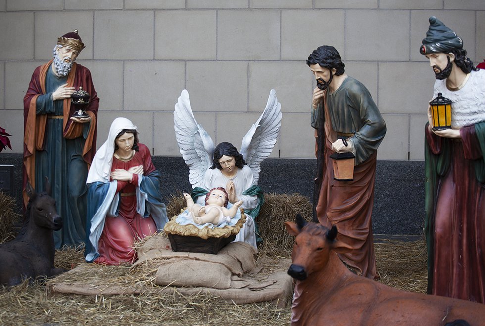 Baby Jesus Returned to Nativity Scene in Sundance Square Fort